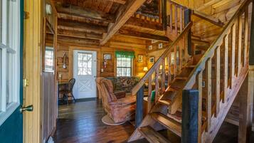 TV, fireplace, DVD player