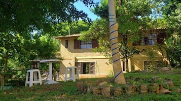 Outdoor banquet area
