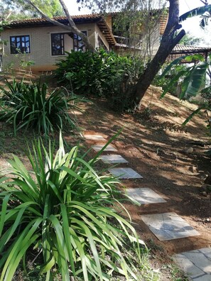 Outdoor banquet area