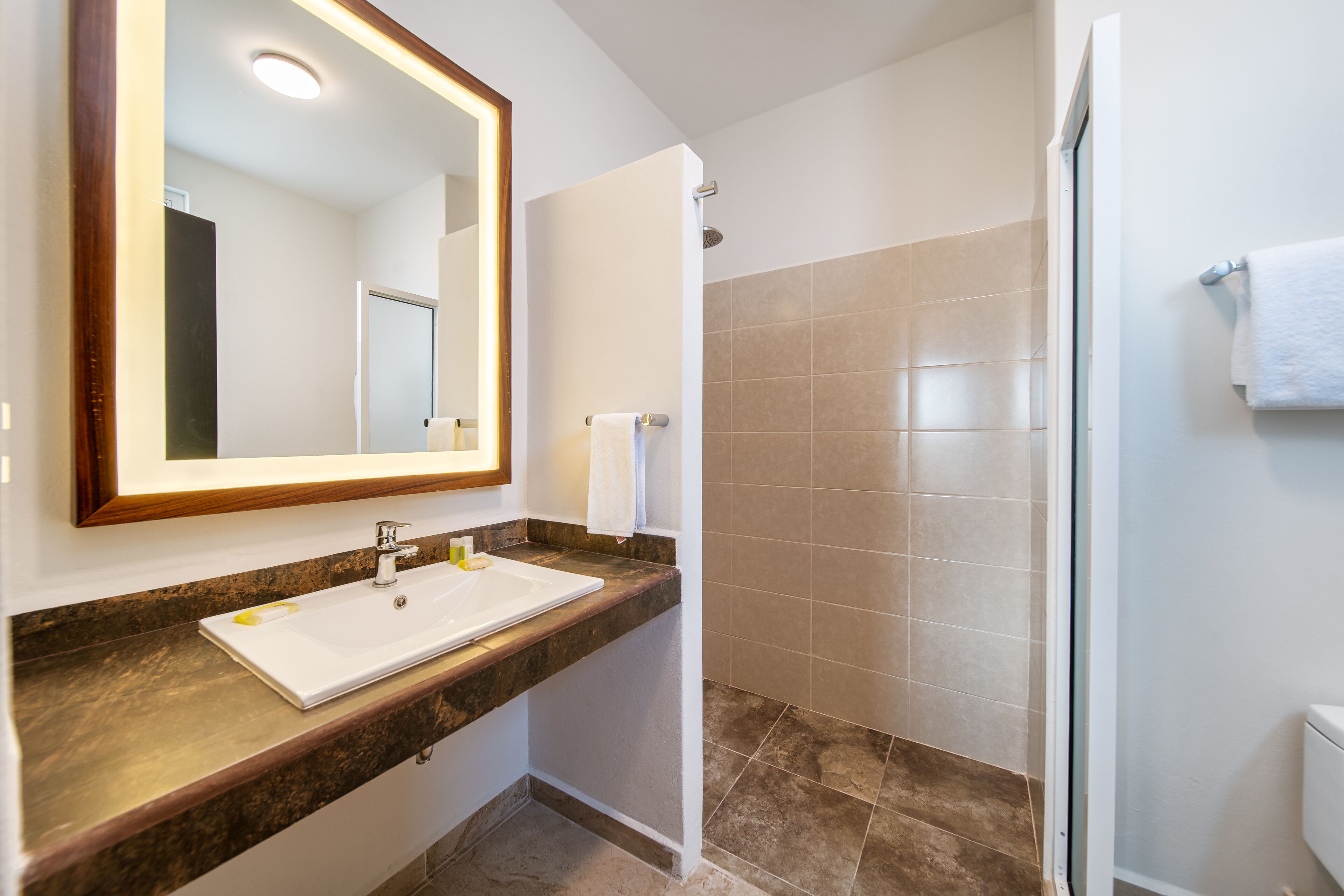 suite familiar | bathroom | shower, towels