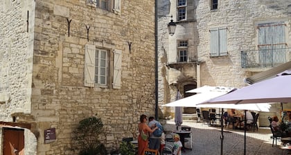 Recent villa with air conditioning and private pool on the heights of Barjac