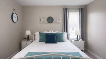 2 slaapkamers, een strijkplank/strijkijzer, wifi, beddengoed