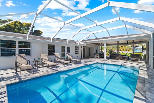 Your private pool is surrounded by tropical foliage and sweet, salty breezes.