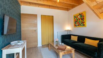 Chambre Double Design | Coin séjour