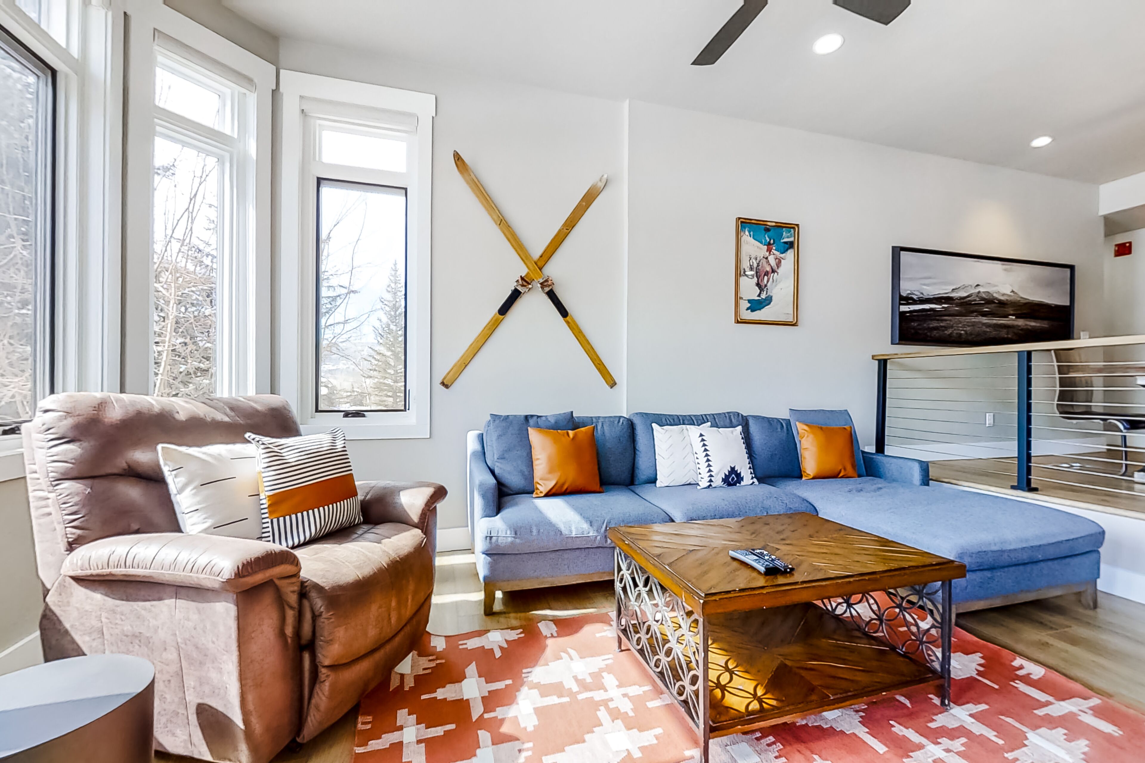 电视、壁炉、书