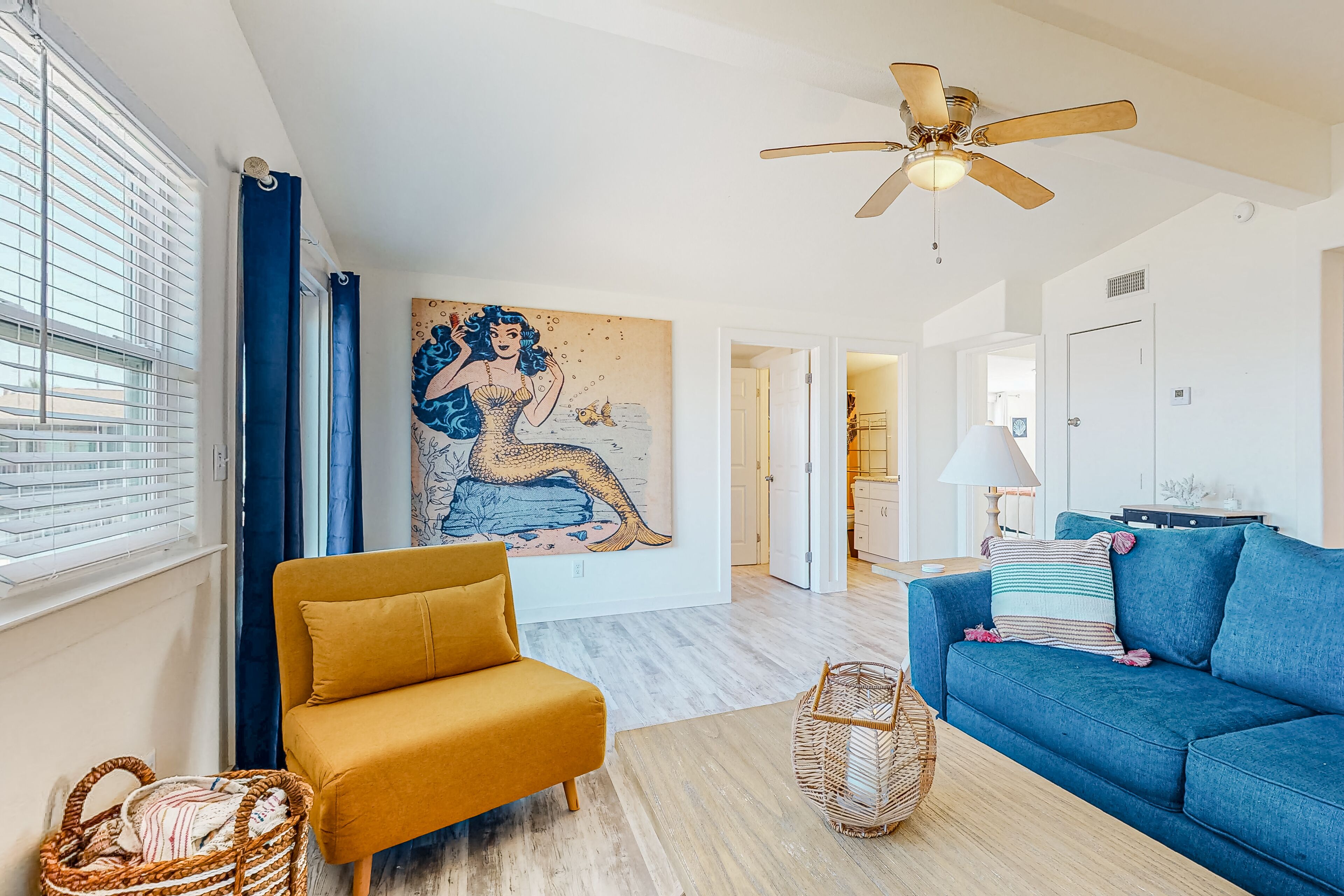 Dog-friendly, waterfront getaway with a pool, WiFi, central A/C, & washer/dryer