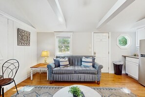 TV - Charming updated bungalow with firepit, WiFi, & dog-friendly, near beach (West Yarmouth)