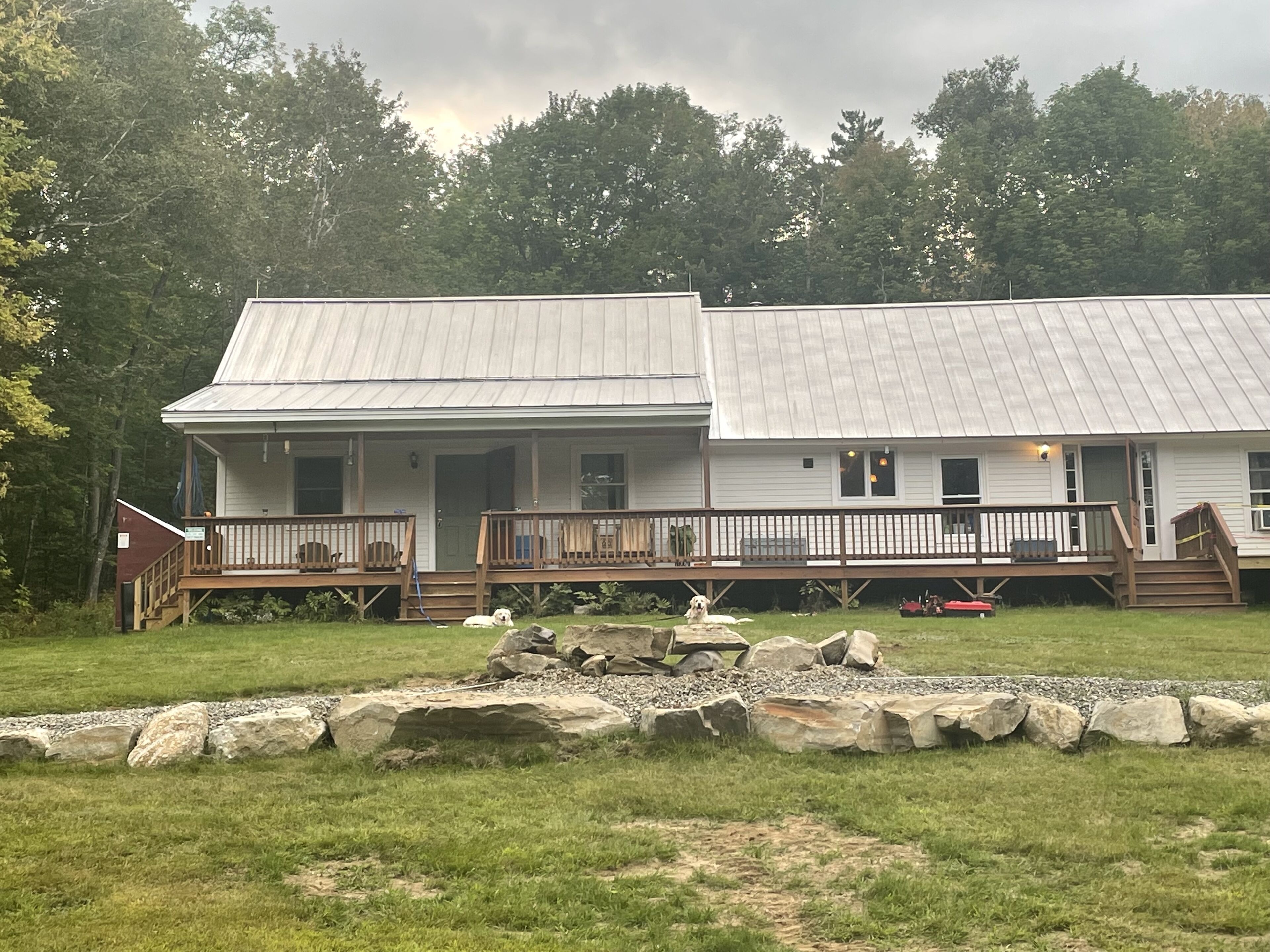 Cozy Camp Nestled In The Woods by the Carrabassett River, on 20 acres .