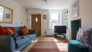 Hus, privat bad, fjellutsikt | Lounge