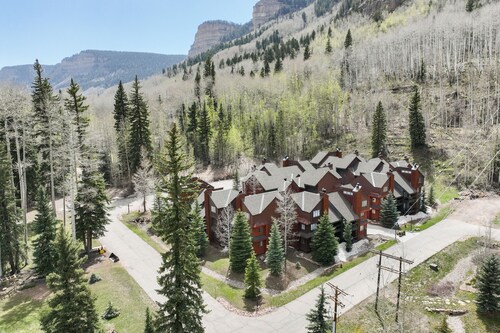 Two-story condo with a hot tub, WiFi, & wood-burning fireplace