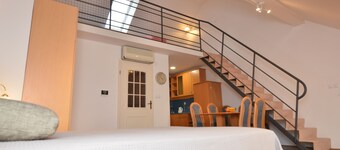 Cozy duplex one-bedroom apartment