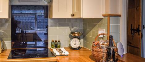 Dishwasher, high chair, cookware/dishes/utensils