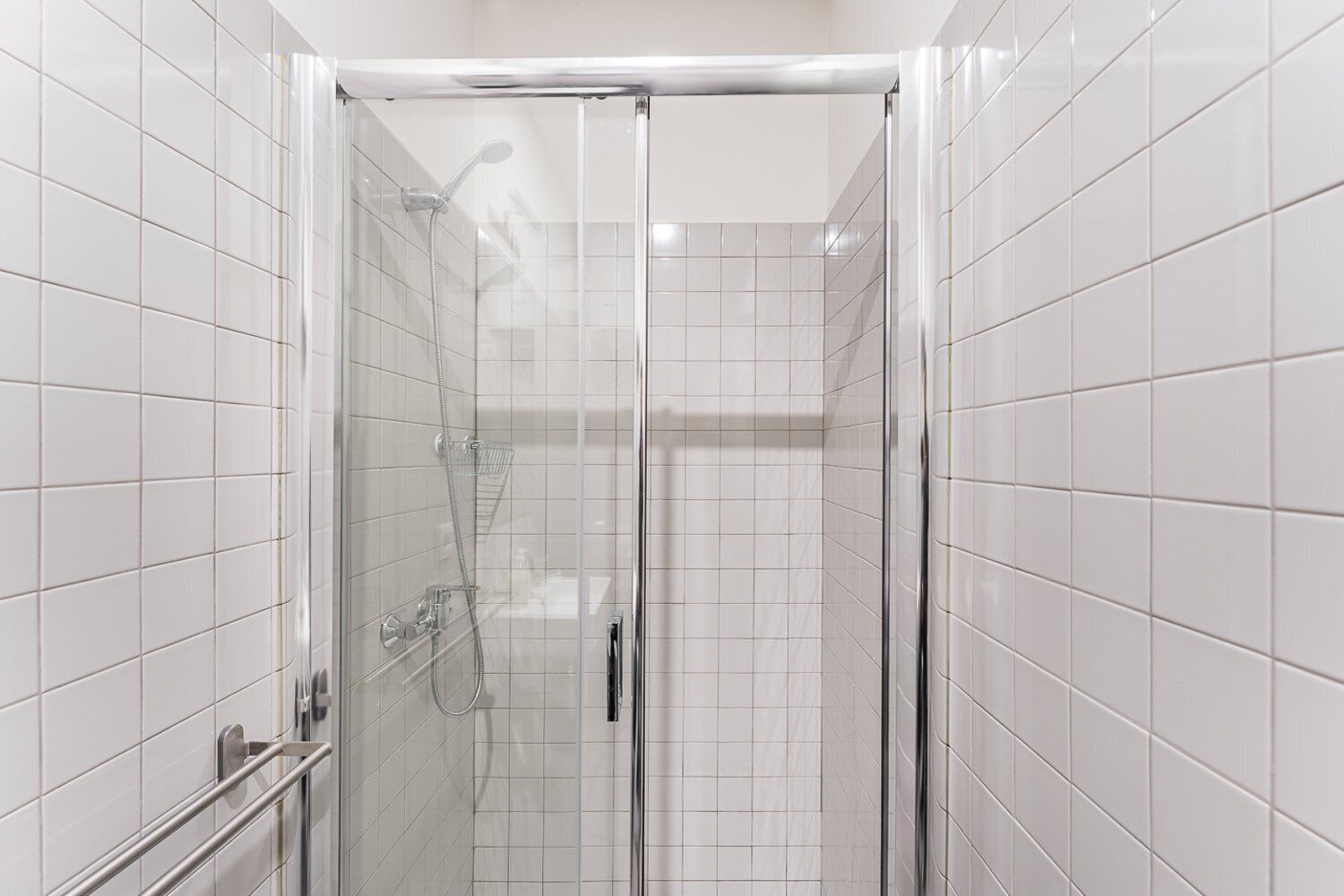 Regadera, amenidades de baño gratuitas, secadora de cabello, toallas 