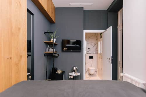 Hair dryer, towels