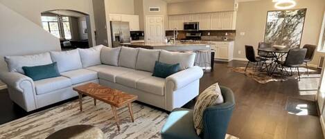 Smart TV, fireplace, video games, table tennis