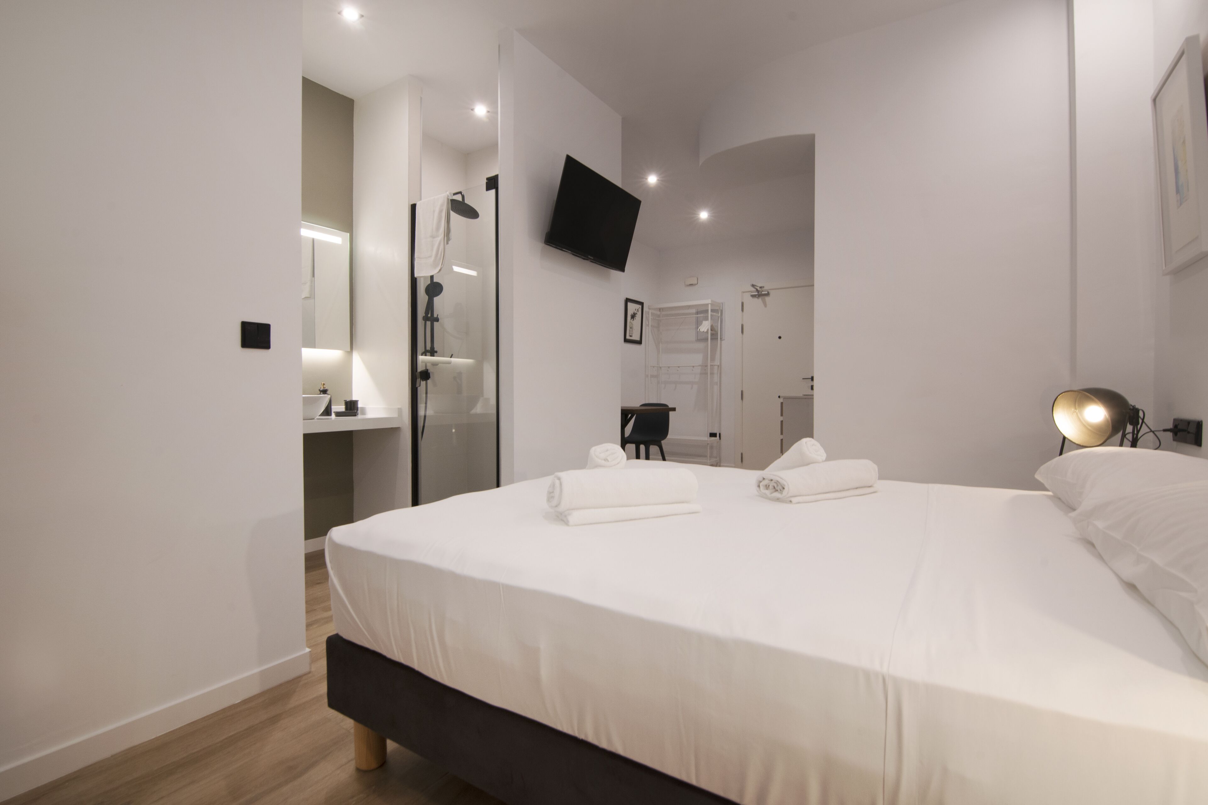 Iron/ironing board, travel crib, bed sheets