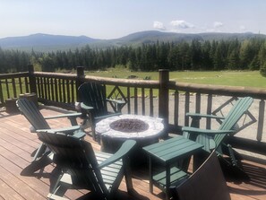 Terrace/patio - Lake Placid High Peaks Mountain View Home and Guest House (STR 200472) (Lake Placid)