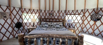 Pet friendly glamping in a private yurt with stunning 360° views by Forest