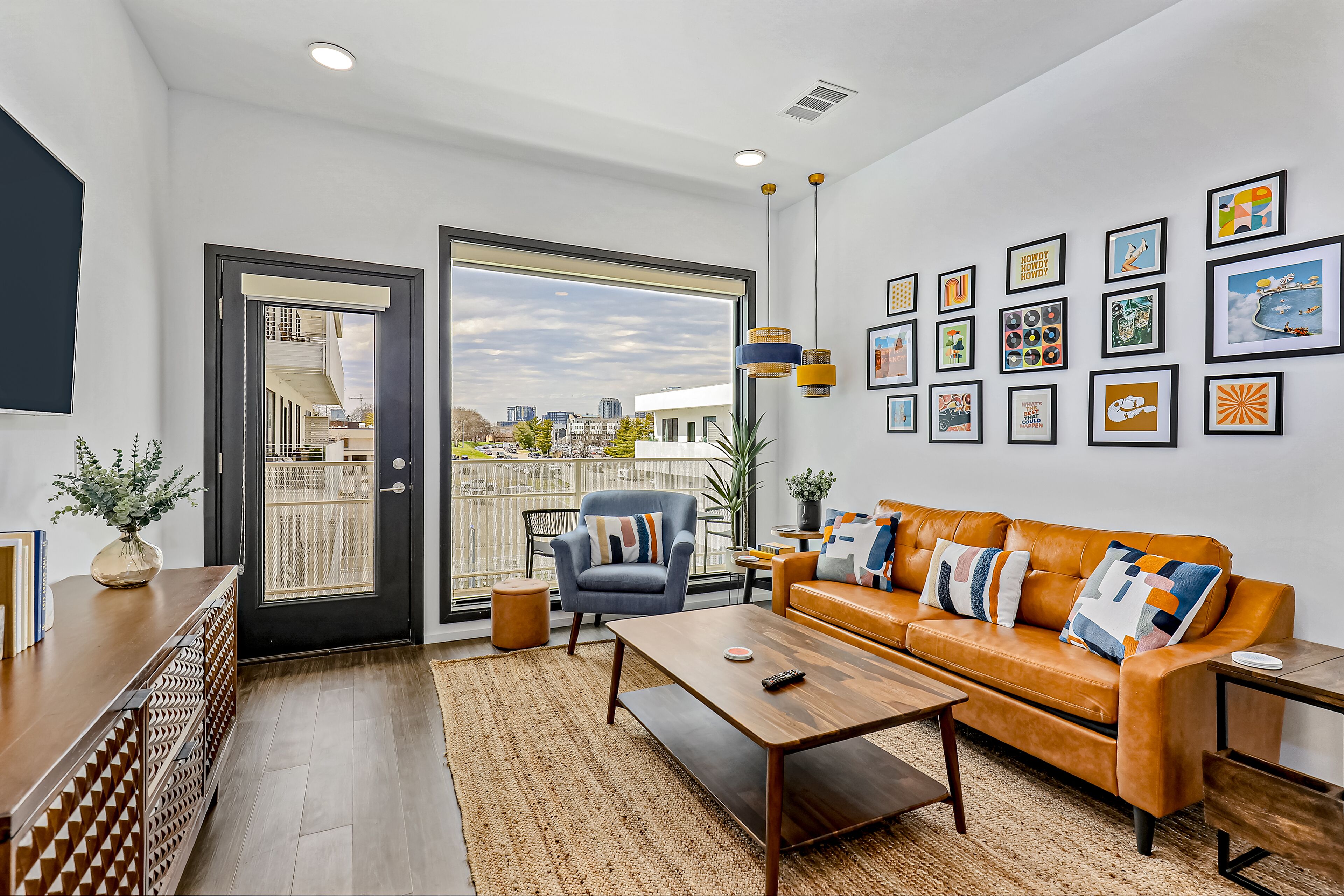 Chic third-floor condo with shared pool, WiFi, W/D, & AC - great location