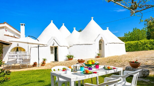 家庭公寓, 2 间卧室, 壁炉 (La Casa Sulla Roccia Trulli Pool) | 室外用餐