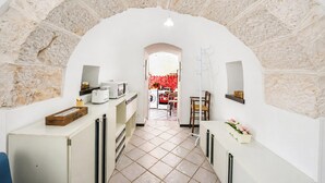 家庭公寓, 2 间卧室, 壁炉 (La Casa Sulla Roccia Trulli Pool) | 私人厨房