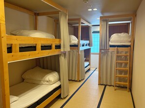 Blackout drapes, free WiFi, bed sheets