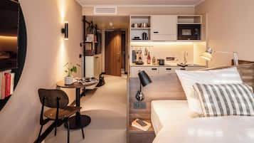 1 Schlafzimmer, hochwertige Bettwaren, Daunenbettdecken