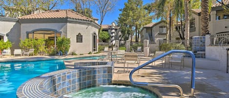 A heated pool