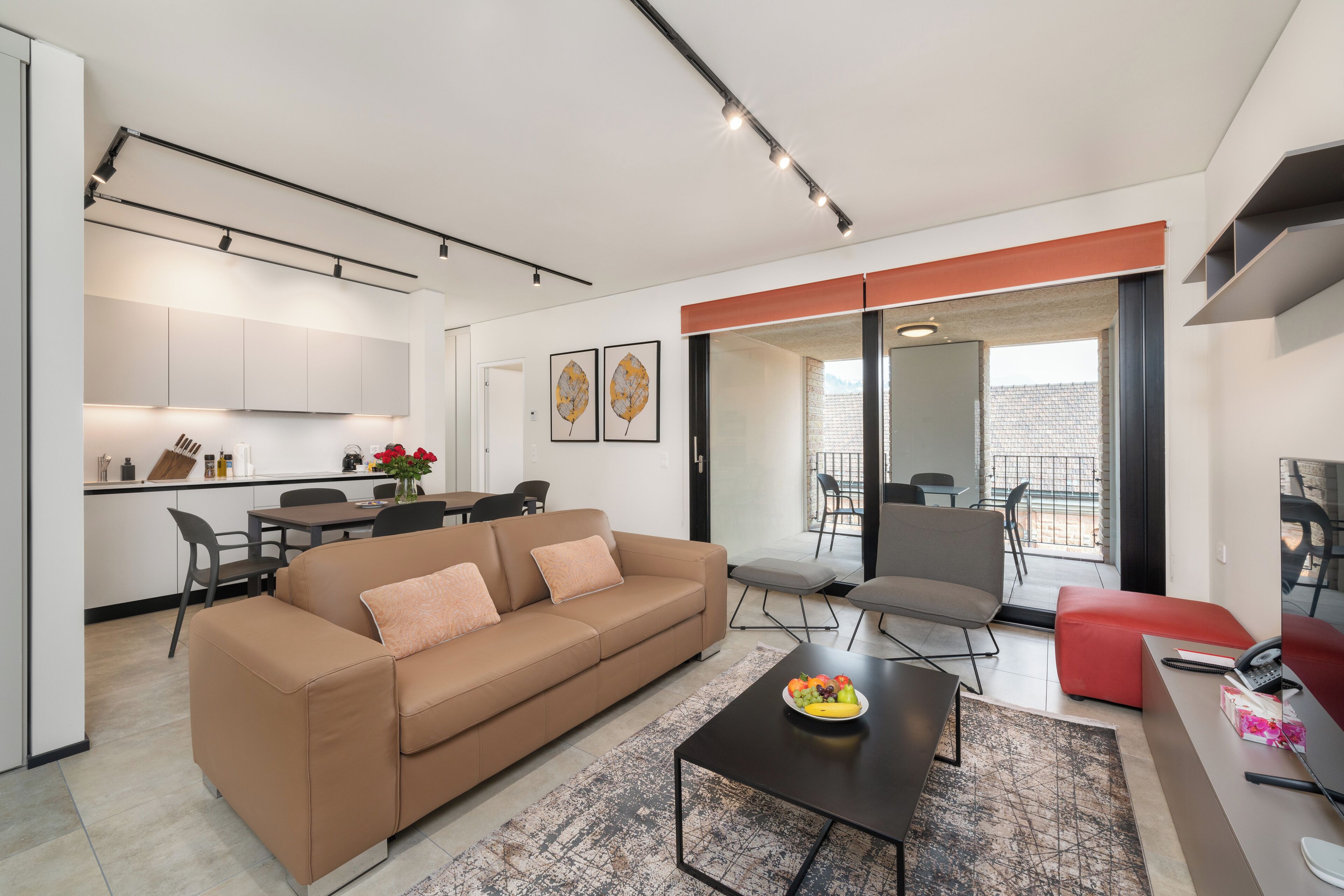 아파트, 시내 전망 | 이탈리아 프레떼 시트, 고급 침구, 오리/거위털 이불, 템퍼페딕 침대