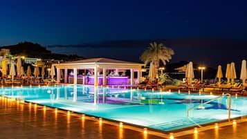 Indoor pool, seasonal outdoor pool