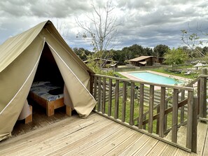 Tent | Free WiFi, bed sheets - Camping Rural Montori (Ultramort)