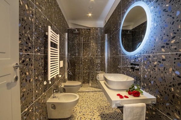 Regadera, amenidades de baño ecológicas, secadora de cabello, bidet 