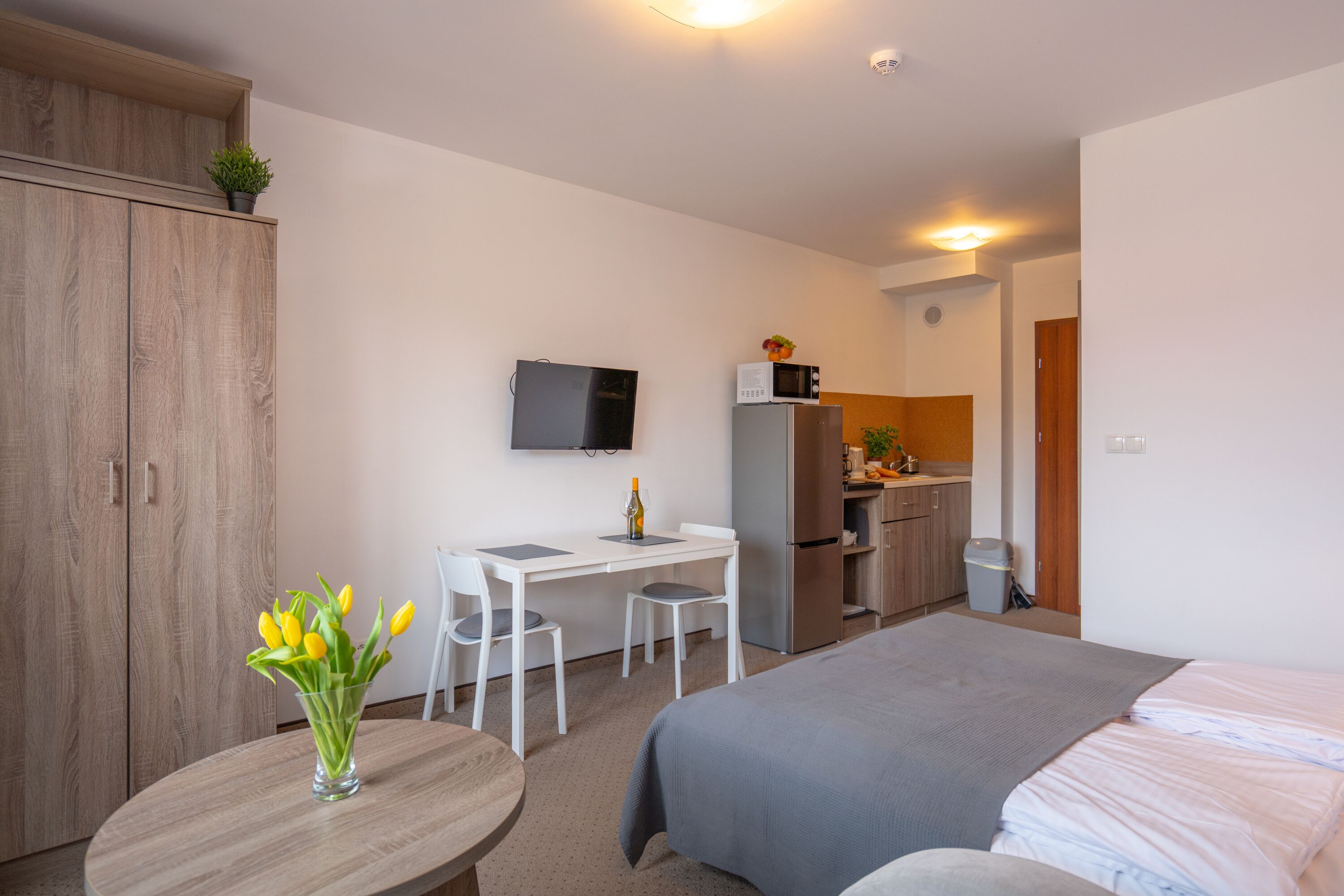 Deluxe Apartment | Living area | 37-inch flat-screen TV with digital channels, TV