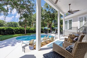 Pool - 49 Mooring Buoy - Luxury Private Home, Lagoon Views (Hilton Head Island)