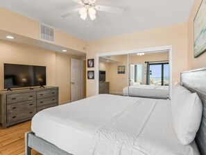 Primary Bedroom - Smart TV - Palm Beach Club #247 | Beach Access, Gulf Views! (Pensacola Beach)