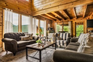 Smart TV, fireplace, video games, Hulu