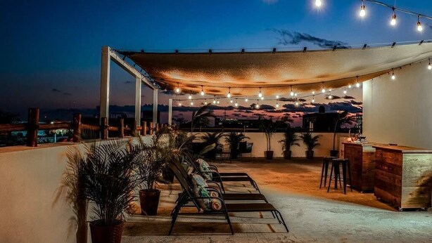 Terrace/patio - Rooftop Terrace Studio Near 5th Ave & Beach (Playa del Carmen)
