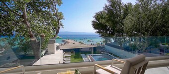 Luxury Beachfront Villa Erce with heated pool