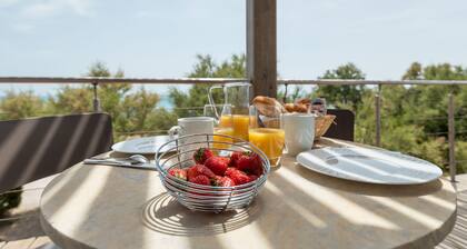 Beachfront villa with pool