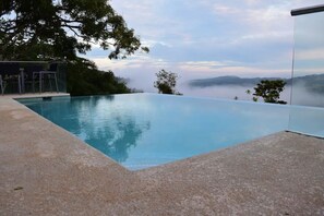 Outdoor pool, a heated pool - Modern House with Heated Pool and Great Views (Chame, Sora)