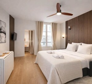 Iron/ironing board, travel cot, WiFi, bed sheets - Stunning studio with lift -  Louvre (Paris)