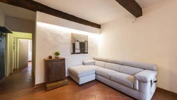 Căn hộ tiện nghi đơn giản | Khu phòng khách | TV màn hình phẳng