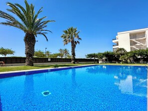 Pool - V015 - Marina Park, Espléndido apartamento en primera línea de mar. (Roses)