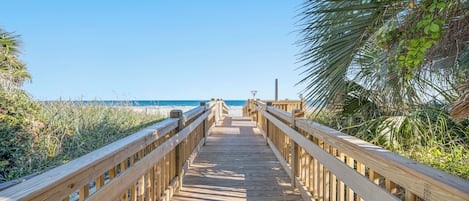 Accommodatie ligt op het strand