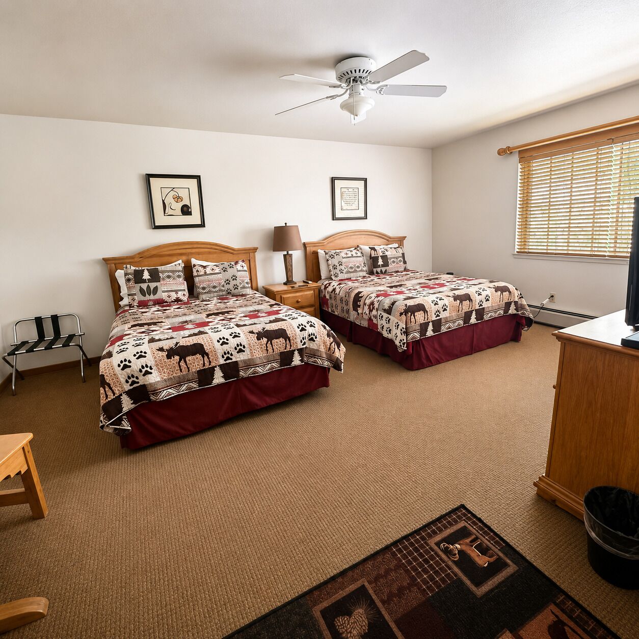 Room 302, Amberian Room, 2 Queen Beds | In-room safe, soundproofing, free WiFi, bed sheets