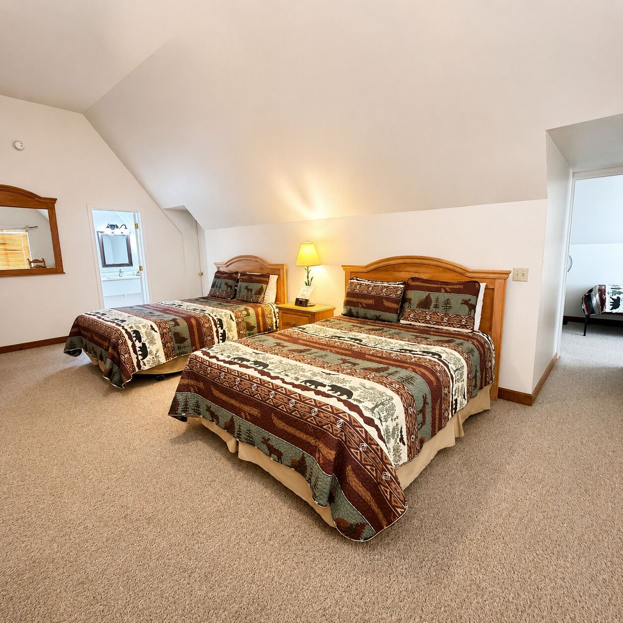 Family Room 402, 1 Bedroom, 3 Queen Beds | In-room safe, soundproofing, free WiFi, bed sheets