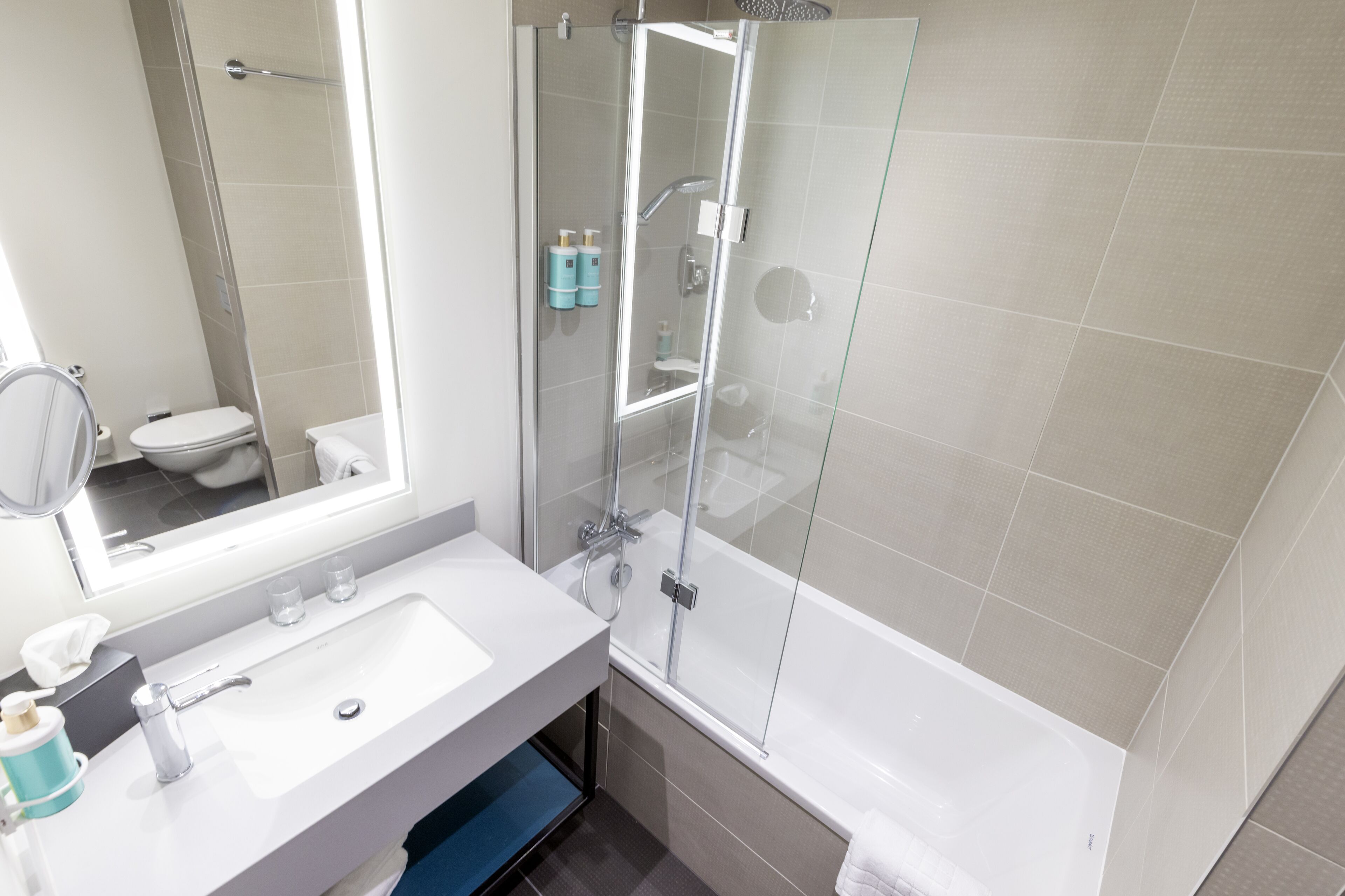 standard room, multiple beds | bathroom | eco-friendly toiletries, hair dryer, towels, soap