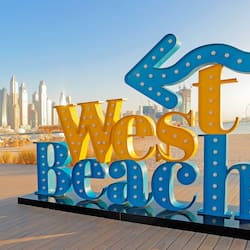 Enjoy stunning city views and beachfront access from this urban retreat.