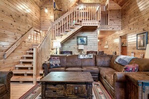 Smart-tv, eldstad och tv-spel