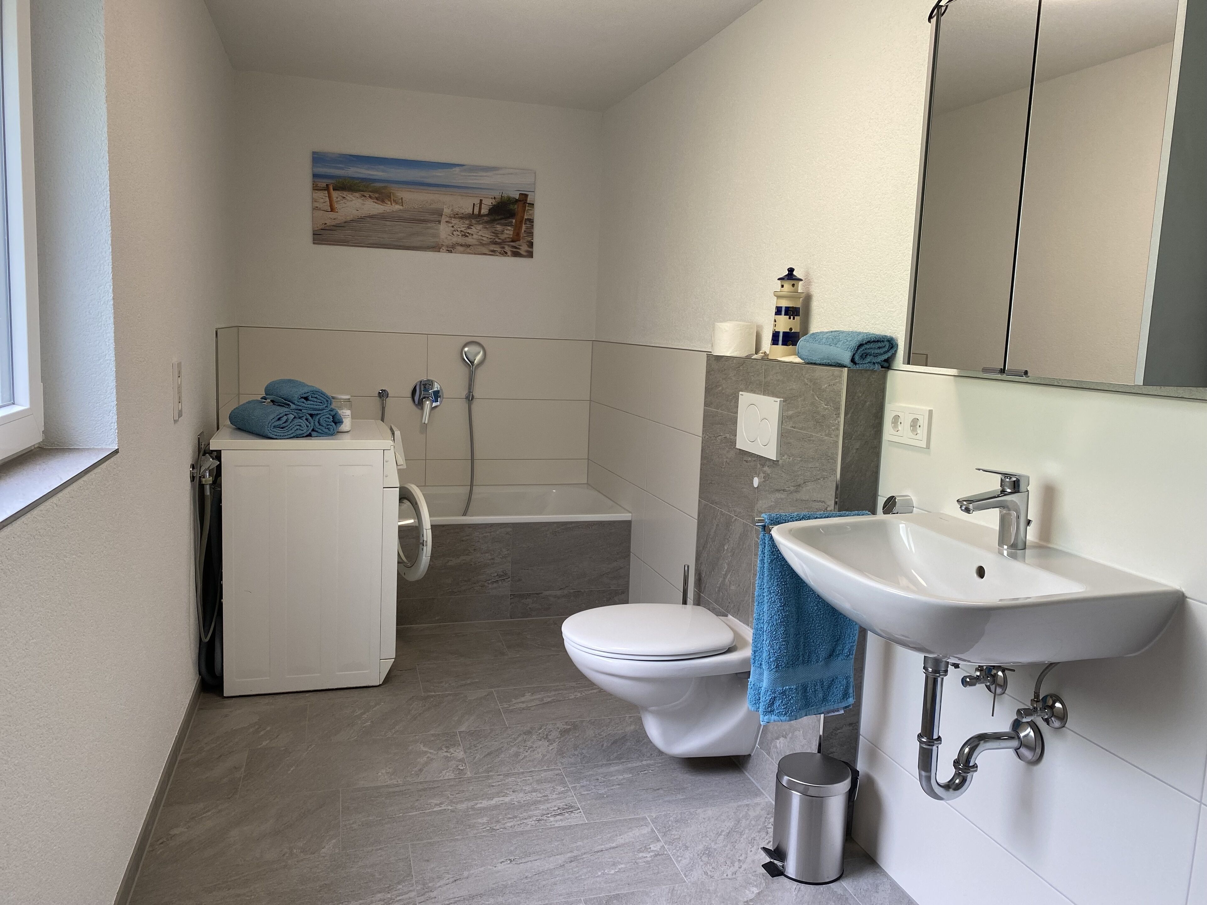 Badewanne, Handtücher